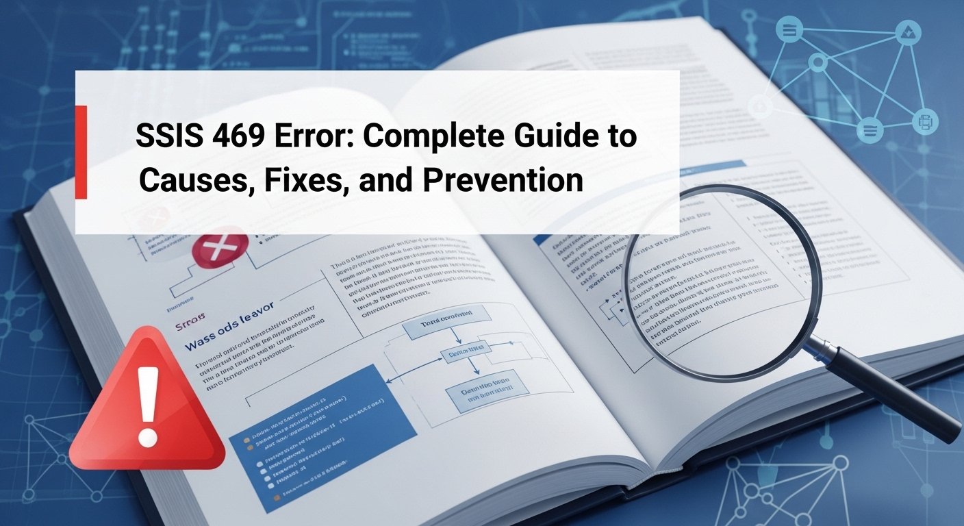 SSIS 469 Error: Complete Guide to Causes, Fixes, and Prevention